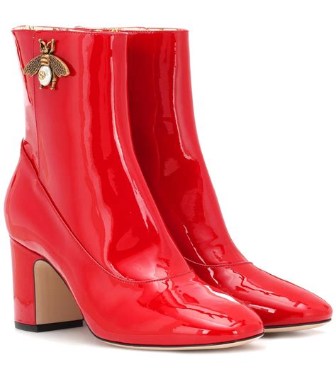 red boots gucci|Gucci ankle boots women.